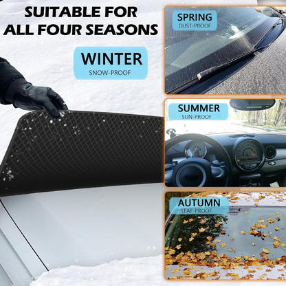🔥 40% OFF — 💞54K+ SOLD!🔥All-Season Windshield Snow Cover with Mirror Protection❄️